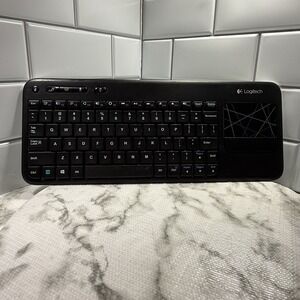 Logitech K400r Wireless Keyboard Touchpad Media Remote Untested AS-IS